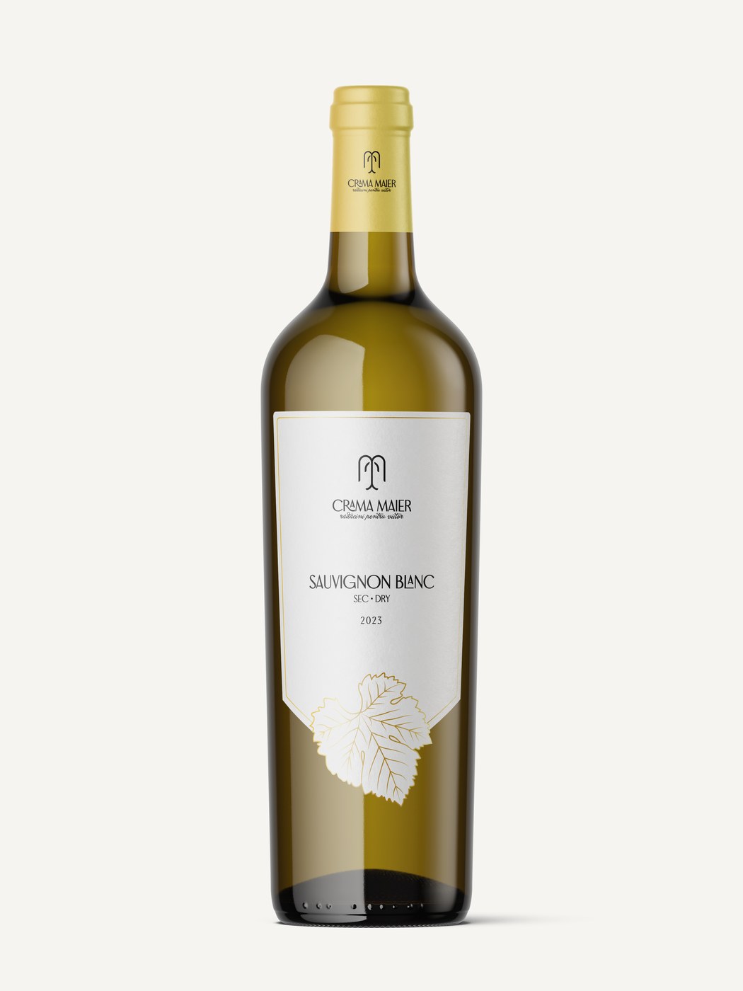 Crama Maier bottle and label design
