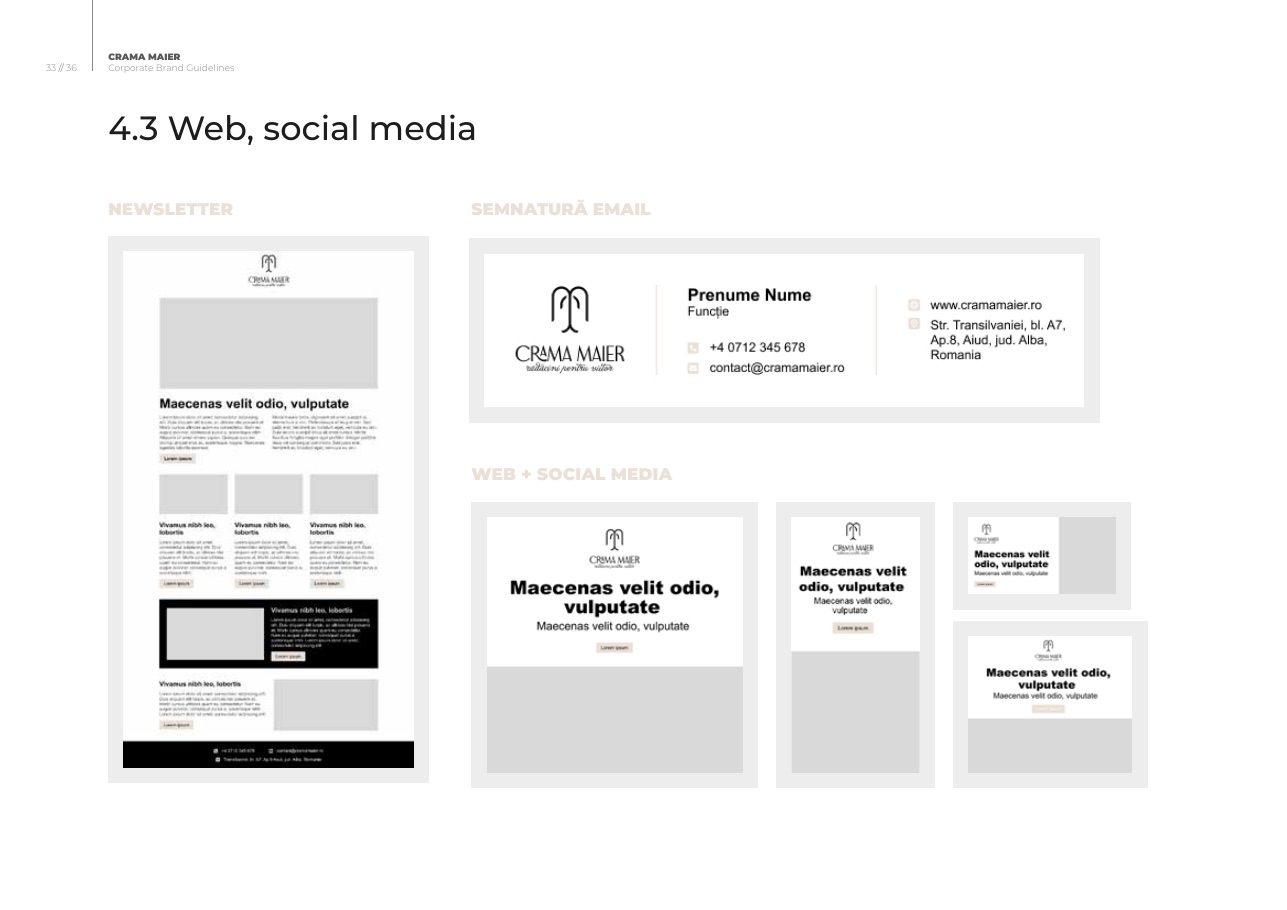 Crama Maier digital and social templates