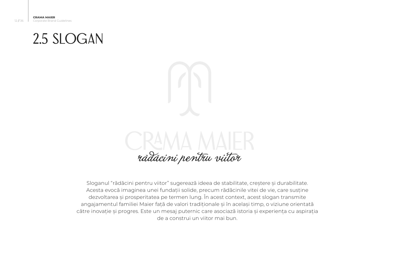 Crama Maier slogan roots for the future
