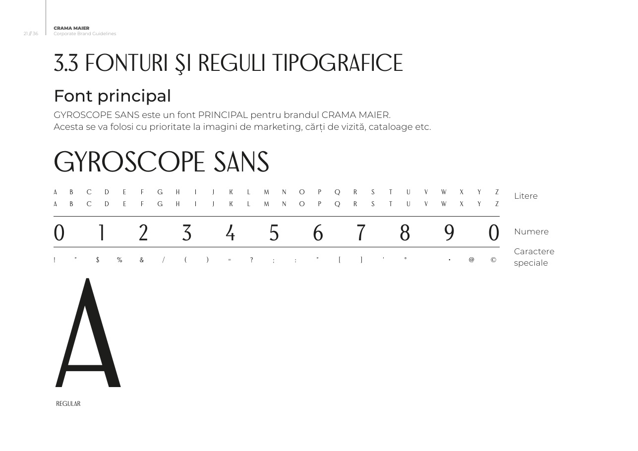 Crama Maier typography system