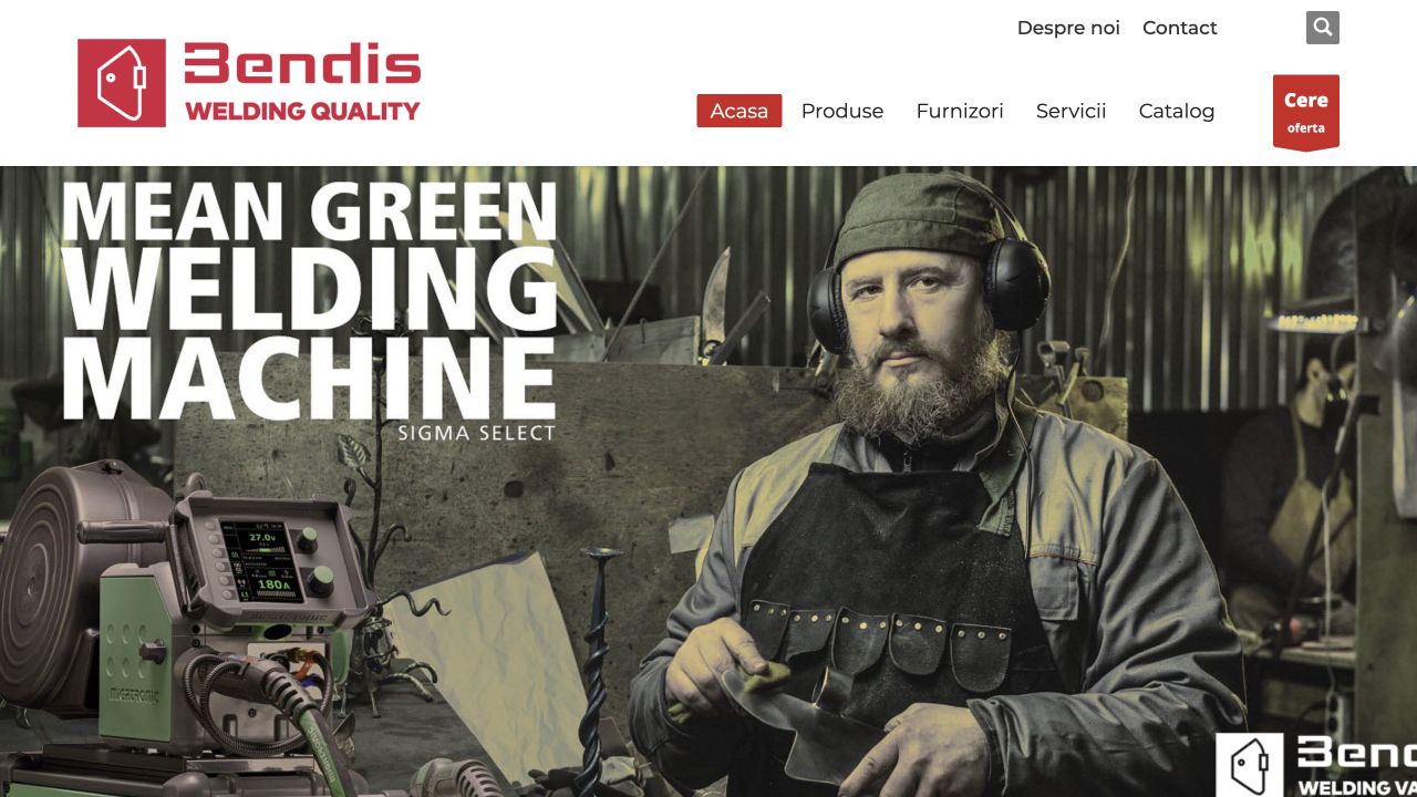 Bendis Welding Equipment — Product Catalog & Lead-Generation Platform case study
